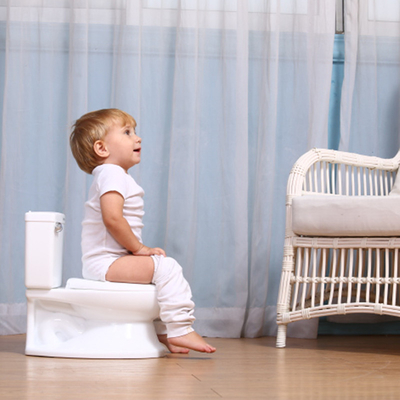 Λευκό μπλε ροζ Ouninbear χειριστή κουμπί Baby Potty τουαλέτα με ρεαλιστικό Flush ήχο