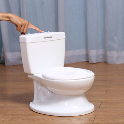 Λευκά παιδιά Διδασκαλία τουαλέτας Καθαριούλα παιδική κάθισμα εκπαίδευσης με πιστοποίηση EN71