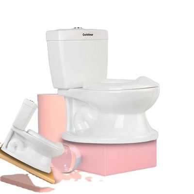 Εκτύπωση υποδείγματος λευκή πλαστική τουαλέτα μωρών με δοκιμή EN71