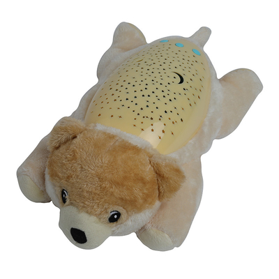 0-7Years Old Baby Sleep Soother Toy Dog Plush Doll με προβολές φωτισμού και μουσικής