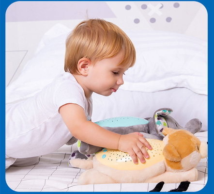 0-7Years Old Baby Sleep Soother Toy Dog Plush Doll με προβολές φωτισμού και μουσικής