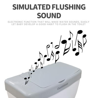 Γκρι Eco Friendly Baby Potty Toilet EN-71 Πιστοποιημένο κάθισμα εκπαίδευσης με προσαρμοσμένο λογότυπο