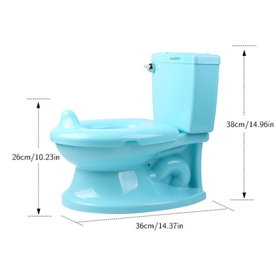 Παιδική τουαλέτα βουτιά με Flushing Sound λευκό μπλε ροζ στερεό σχεδιασμό