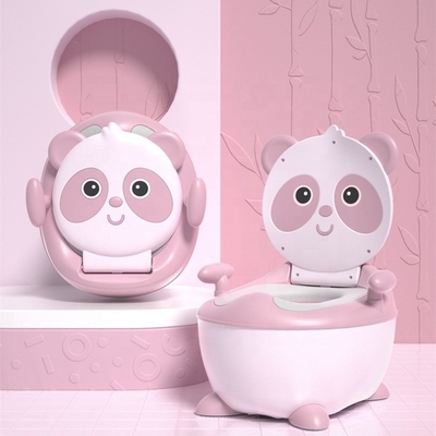 Blue Panda Cartoon Baby Training Potty με προσαρμοσμένο λογότυπο πιστοποιημένο EN71