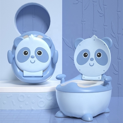 Blue Panda Cartoon Baby Training Potty με προσαρμοσμένο λογότυπο πιστοποιημένο EN71