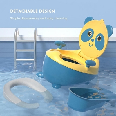 Blue Panda Cartoon Baby Training Potty με προσαρμοσμένο λογότυπο πιστοποιημένο EN71